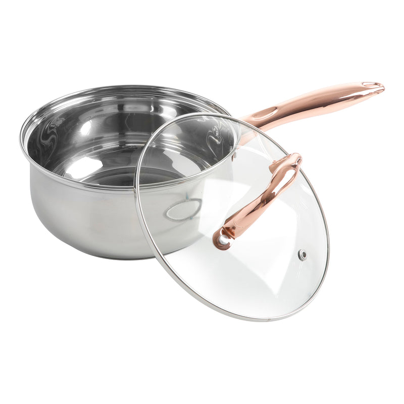 Gibson Home Bransonville - 8pc Stainless Steel Belly Shape Cookware Set - Gift Box