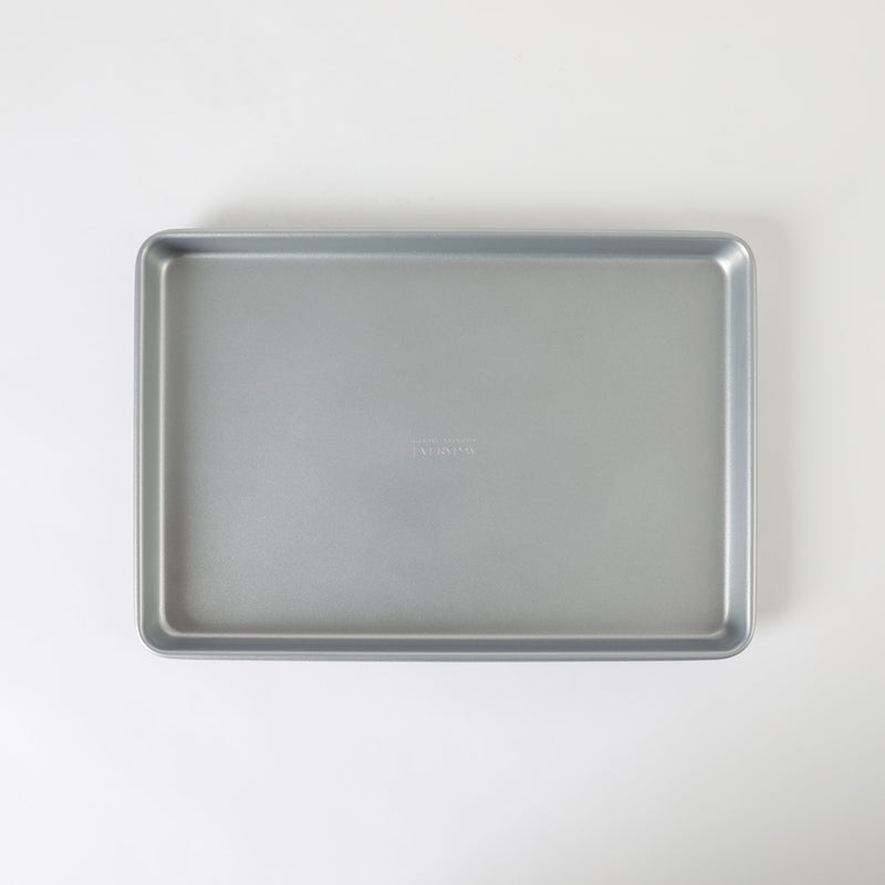 Martha Stewart Everyday Bakeaway 13" Carbon Steel Cookie Sheet - Silver - Nonstick Interior - Color Label