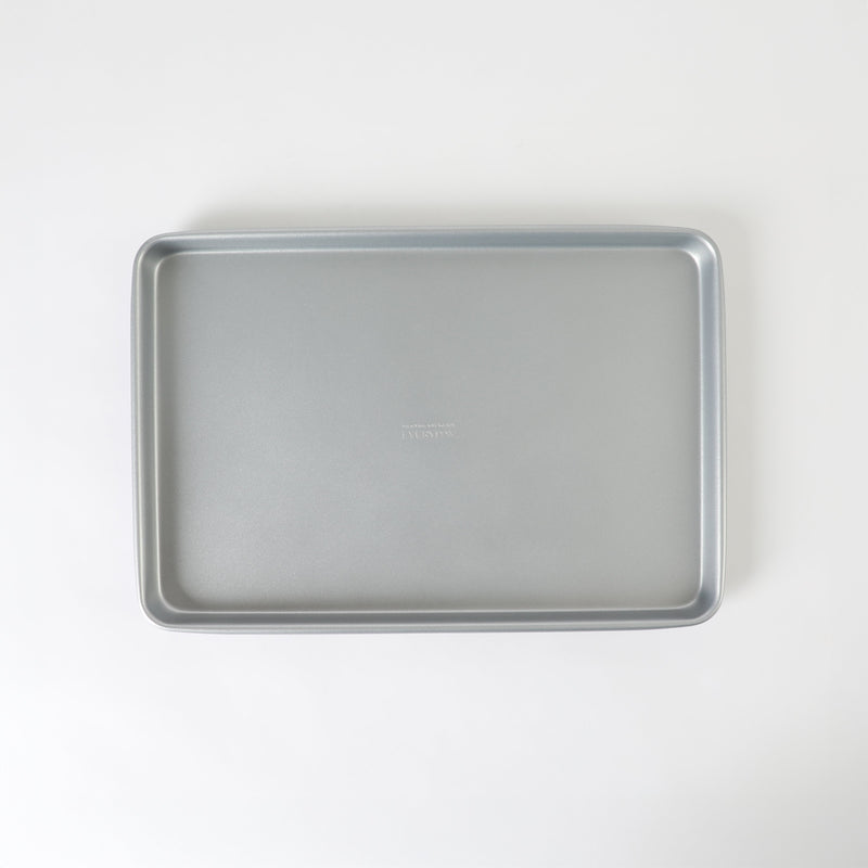 Martha Stewart Everyday Bakeaway 15" Carbon Steel Cookie Sheet - Silver - Nonstick Interior - Color Label