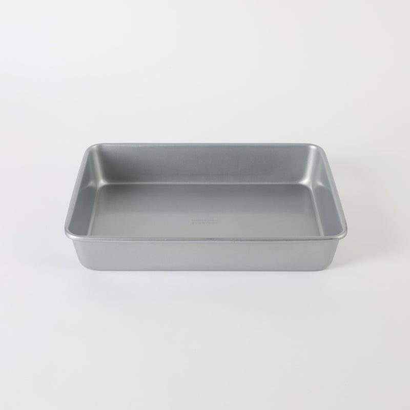 Martha Stewart Everyday Bakeaway 13" x 9" Carbon Steel Baking Pan - Silver - Rectangle - Nonstick Interior - Color Label