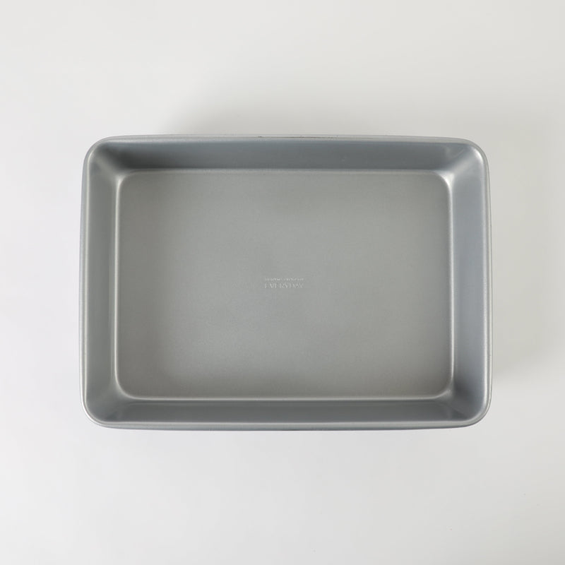 Martha Stewart Everyday Bakeaway 13" x 9" Carbon Steel Baking Pan - Silver - Rectangle - Nonstick Interior - Color Label