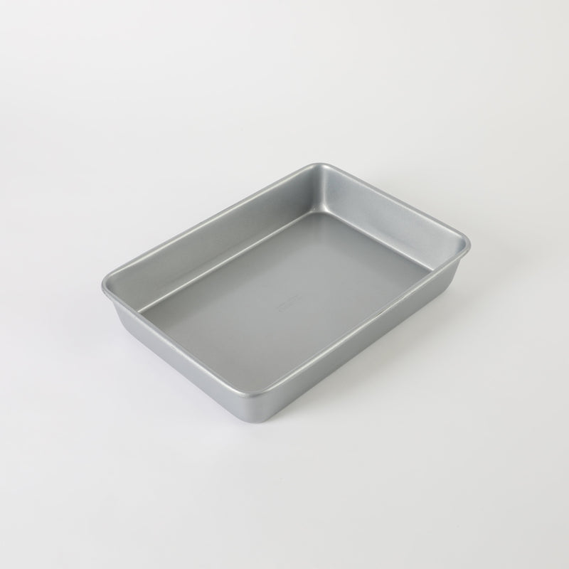 Martha Stewart Everyday Bakeaway 13" x 9" Carbon Steel Baking Pan - Silver - Rectangle - Nonstick Interior - Color Label