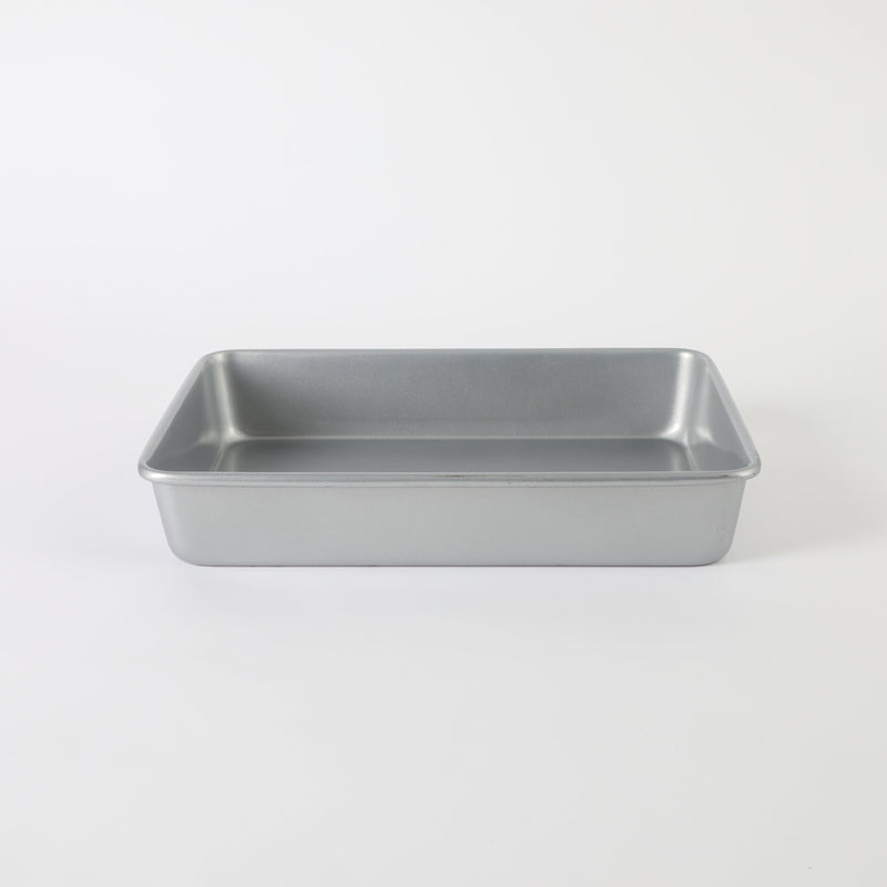 Martha Stewart Everyday Bakeaway 13" x 9" Carbon Steel Baking Pan - Silver - Rectangle - Nonstick Interior - Color Label