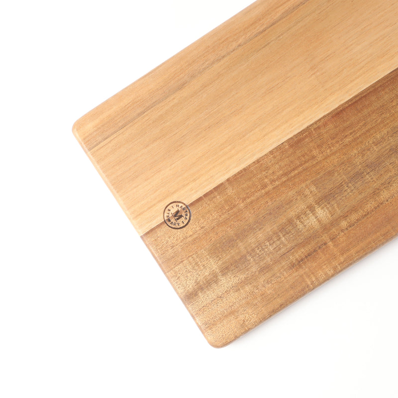 Martha Stewart Charcot 31.5" x8" Acacia Wood Serving Board - Rectangle - Shrink Wrap w/ Color Label