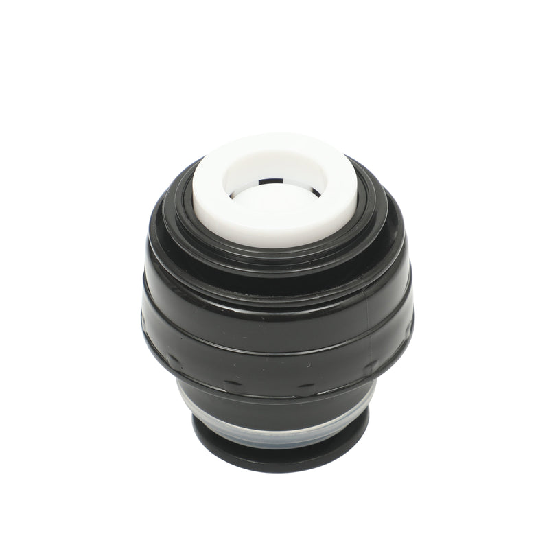 Mr. Coffee Leatherette 23oz Stainless Steel Double Wall Thermal Bottle w/ Lid & PU Handle - Black - Open Stock