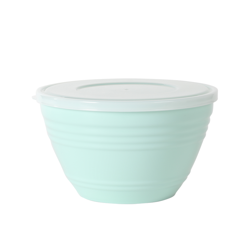 Martha Stewart Hoyt 8pc Mixing Bowl Set w/ Lid- Round - Martha Blue - PP & LLPE - Gift Box