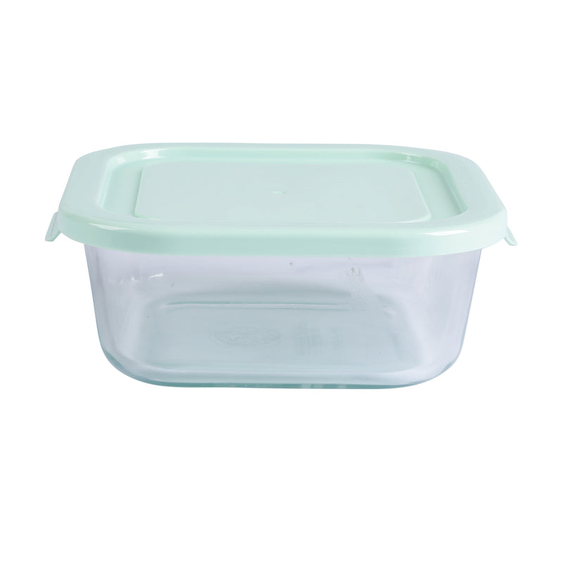 Martha Stewart Hadsell 6pc Borosilicate Glass Storage Container Set w/ PP Pop Lids - Martha Blue / Clear - Gift Box