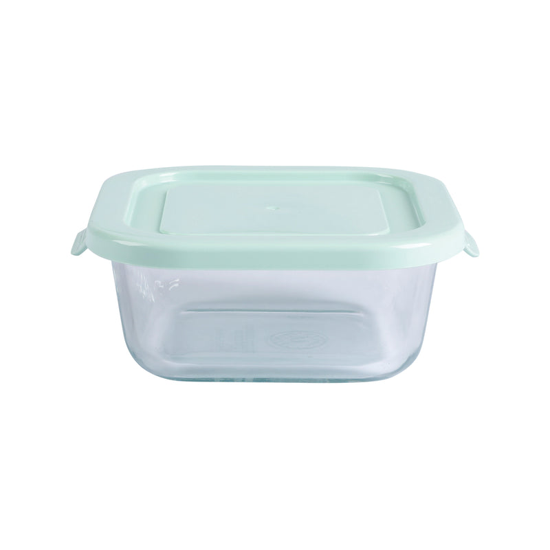 Martha Stewart Hadsell 6pc Borosilicate Glass Storage Container Set w/ PP Pop Lids - Martha Blue / Clear - Gift Box