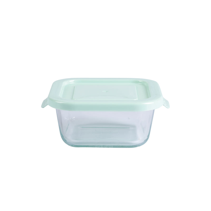 Martha Stewart Hadsell 6pc Borosilicate Glass Storage Container Set w/ PP Pop Lids - Martha Blue / Clear - Gift Box
