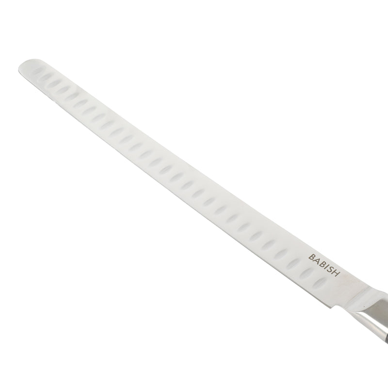 Babish 12" German Steel Super Slicer Knife - Stainless Steel - Gift Box w/ Remailer