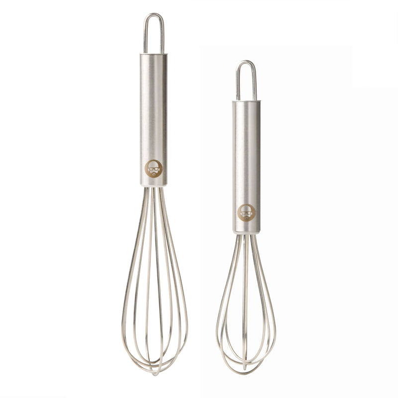 Babish 2pc 6.5" & 5.5" Stainless Steel Mini Whisk Set - Gift Box w/ Remailer