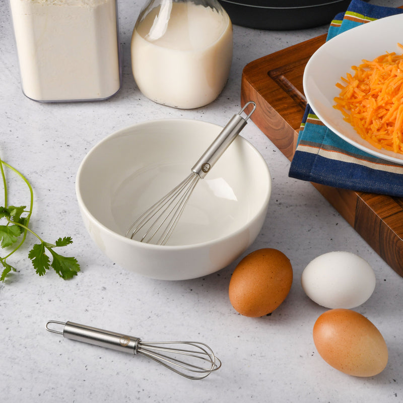 Babish 2pc 6.5" & 5.5" Stainless Steel Mini Whisk Set - Gift Box w/ Remailer