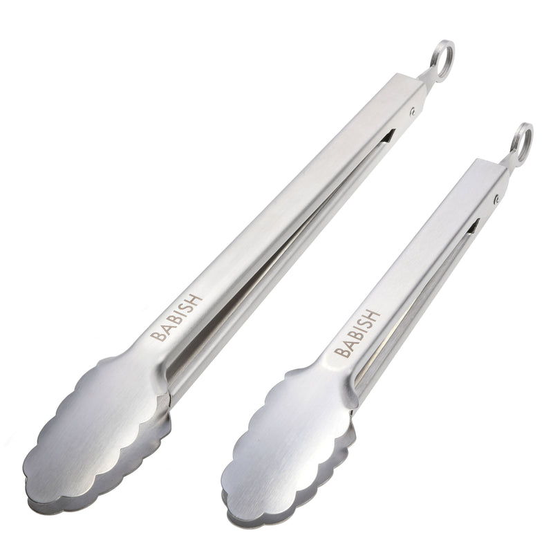 Babish 2pc 12" & 9" Stainless Steel Tong Set - GBX w/ Remailer