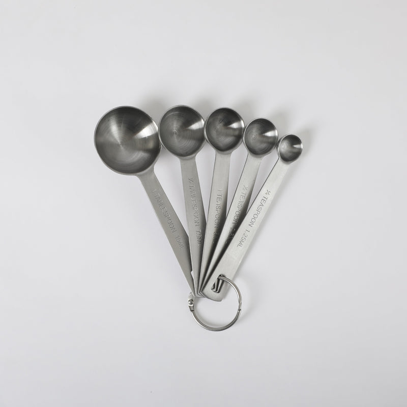 Babish 10pc Stainless Steel Measuring Cups & Spoons Set - Matte Brushed Int. -GBX w/ Remailer