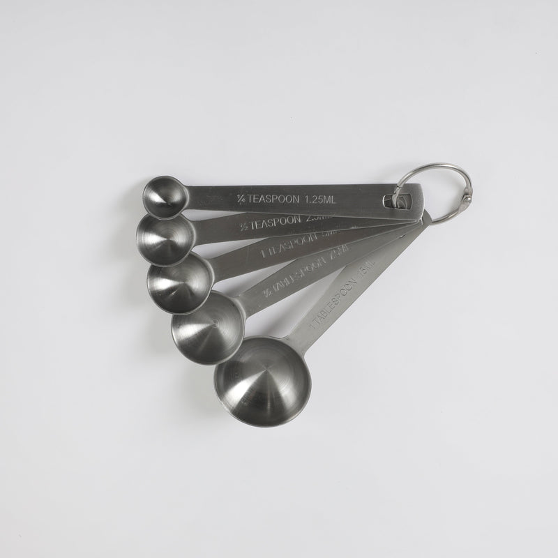 Babish 10pc Stainless Steel Measuring Cups & Spoons Set - Matte Brushed Int. -GBX w/ Remailer
