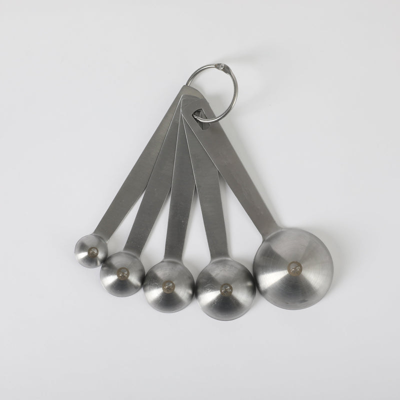 Babish 10pc Stainless Steel Measuring Cups & Spoons Set - Matte Brushed Int. -GBX w/ Remailer