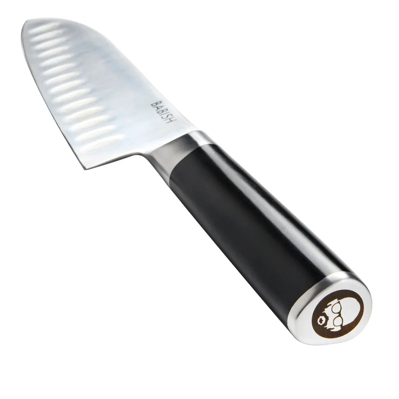 Babish 6.5" German Steel Santoku Knife - ABS Handle - Stainless Steel - Gift Box w/ Remailer