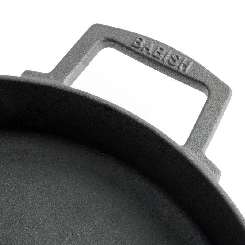 Babish 13" Preseason Cast Iron Everyday Pan - Color Sleeve w/ Remailer