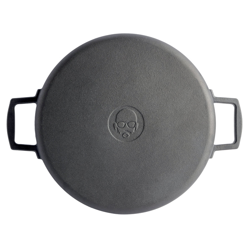 Babish 13" Preseason Cast Iron Everyday Pan - Color Sleeve w/ Remailer