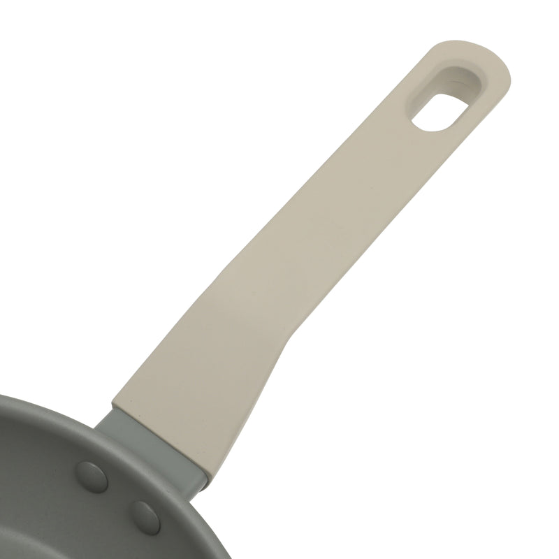 Oster Ambrose 10pc Forged Aluminum Cookware Set w/ Kitchen Tools - Taupe - Nonstick Interior - Induction Base - Silicone Rim Glass Lid - Soft Touch Handle - Gift Box w/ Remailer