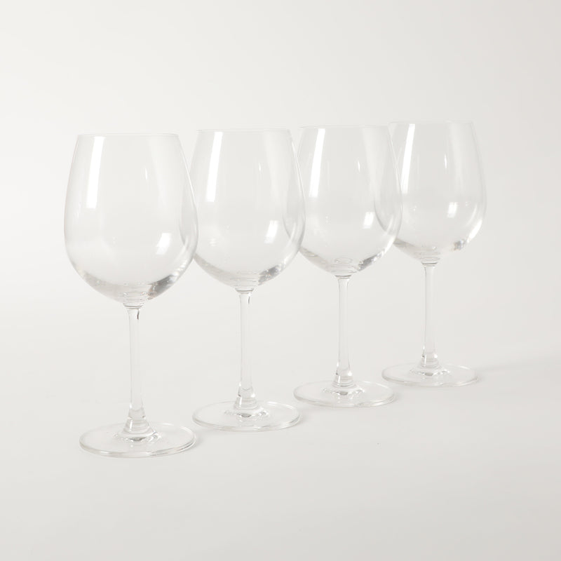 Martha Stewart Vivica 4pc 20oz Stemmed Red Wine Glass Set - Clear - Open Window Gift Box