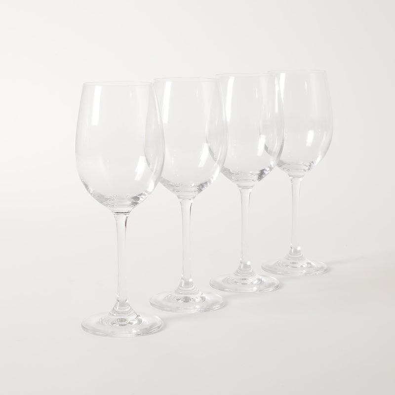Martha Stewart Vivica 4pc 14oz Stemmed White Wine Glass Set - Clear - Open Window Gift Box