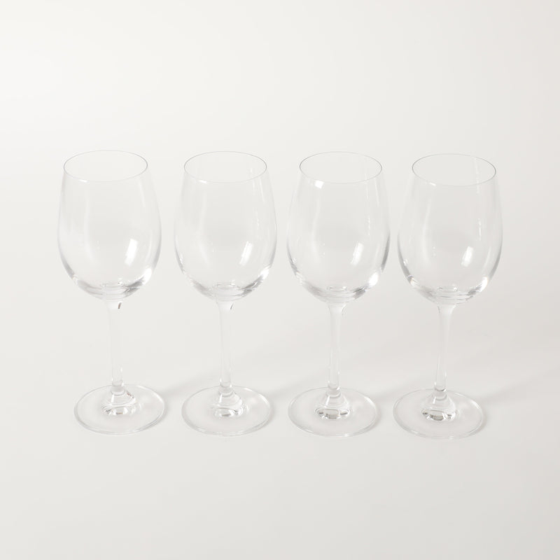 Martha Stewart Vivica 4pc 14oz Stemmed White Wine Glass Set - Clear - Open Window Gift Box
