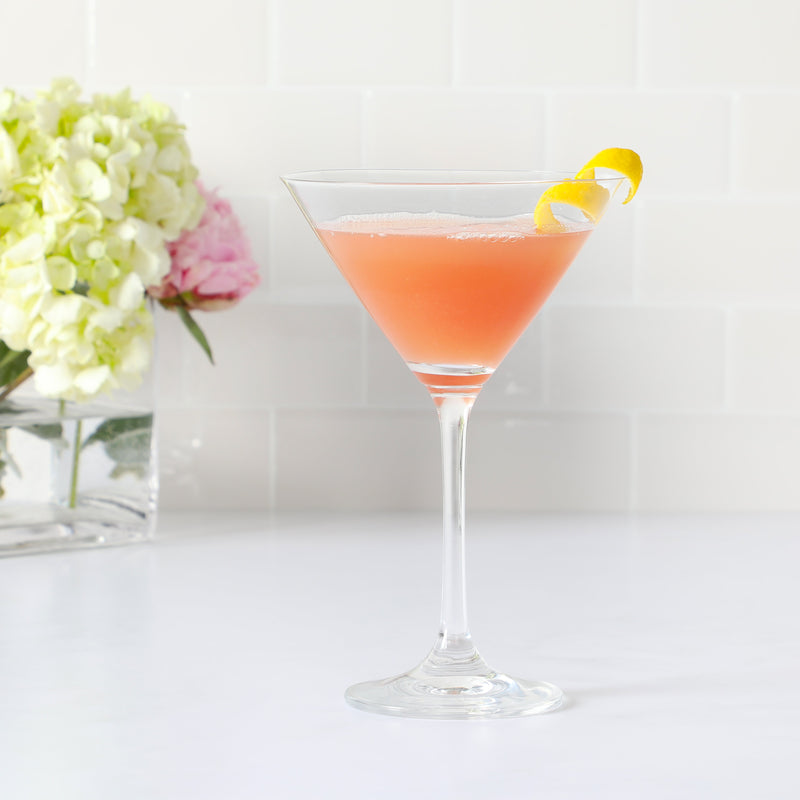 Martha Stewart Vivica 4pc 10oz Stemmed Martini Glass Set - Clear - Open Window Gift Box