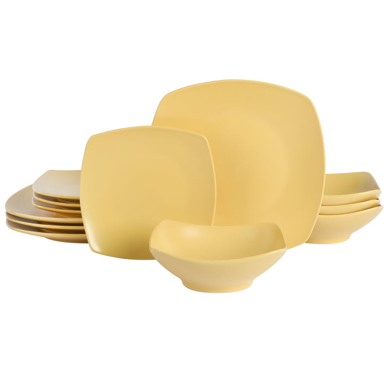 Gibson Home 12pc Porcelain Dinnerware Set - Gift Box