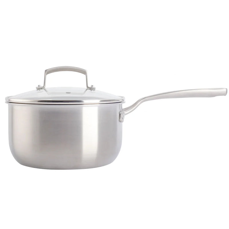 Babish 3.5qt Triply Stainless Steel Saucepan w/ Lid - Color Sleeve w/ Remailer