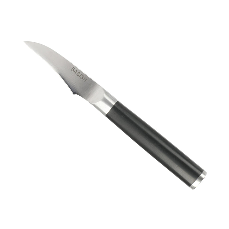 Babish 2.4" German Steel Birds Beak Knife - ABS Handle - Stainless Steel - Gift Box w/ Remailer