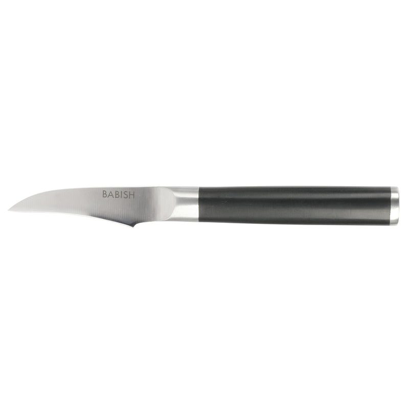 Babish 2.4" German Steel Birds Beak Knife - ABS Handle - Stainless Steel - Gift Box w/ Remailer