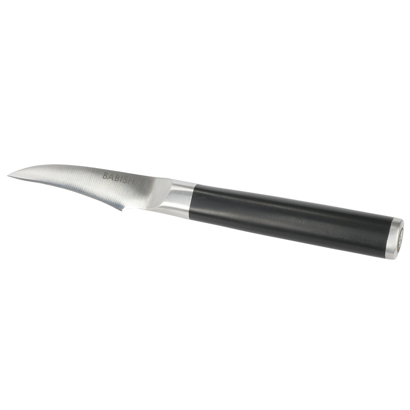 Babish 2.4" German Steel Birds Beak Knife - ABS Handle - Stainless Steel - Gift Box w/ Remailer