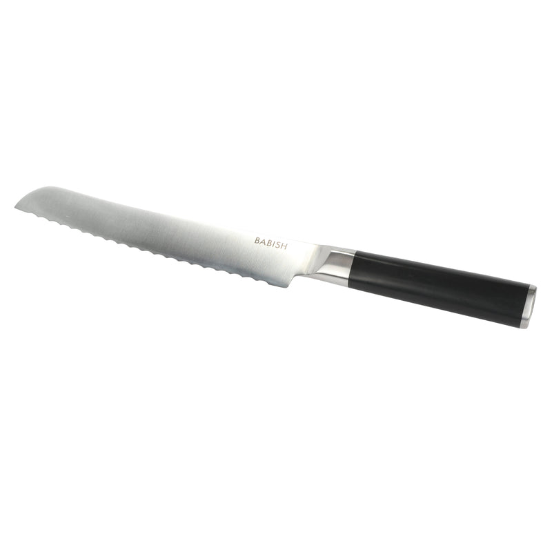 Babish 8" German Steel Bread Knife - ABS Handle - Stainless Steel - Gift Box w/ Remailer