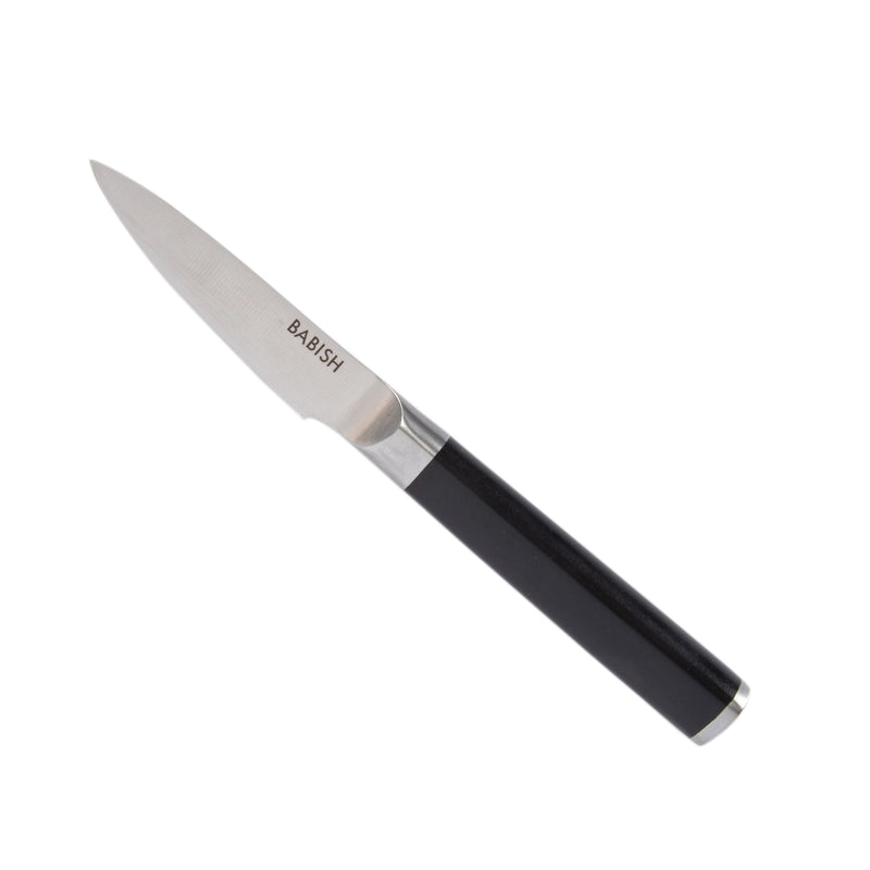 Babish 3.5" German Steel Paring Knife - ABS Handle - Stainless Steel - Gift Box w/ Remailer