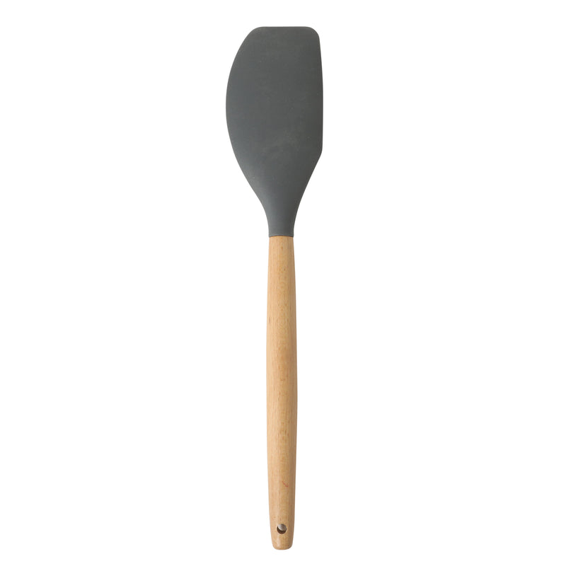 Gibson Home Holton 7pc Kitchen Tools & Gadgets Set - Beech Wood Handle - Nylon/Silicone Head - Gift Box