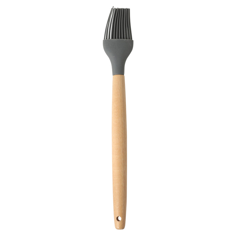 Gibson Home Holton 7pc Kitchen Tools & Gadgets Set - Beech Wood Handle - Nylon/Silicone Head - Gift Box