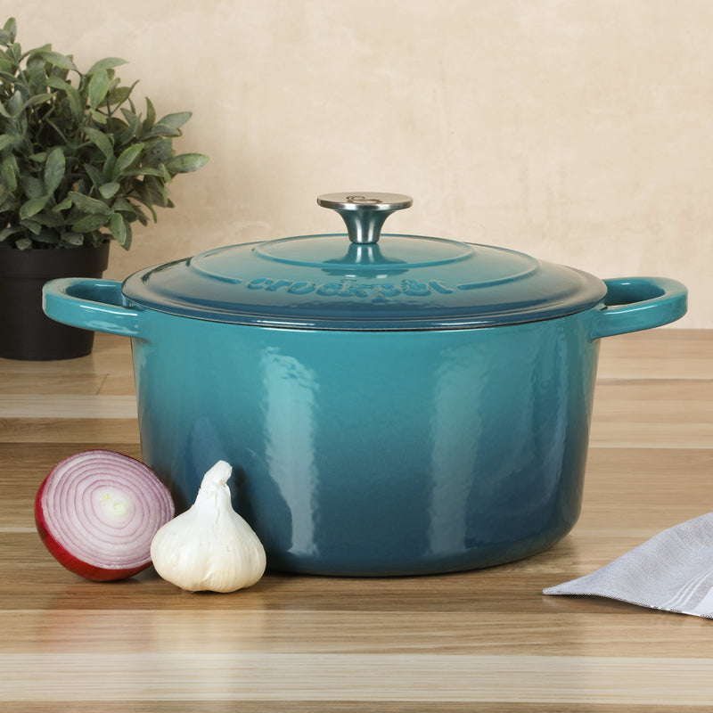 Crock-Pot Artisan 6qt Enamel Cast Iron Dutch Oven w/ Lid - Round - GBX w/ Remailer