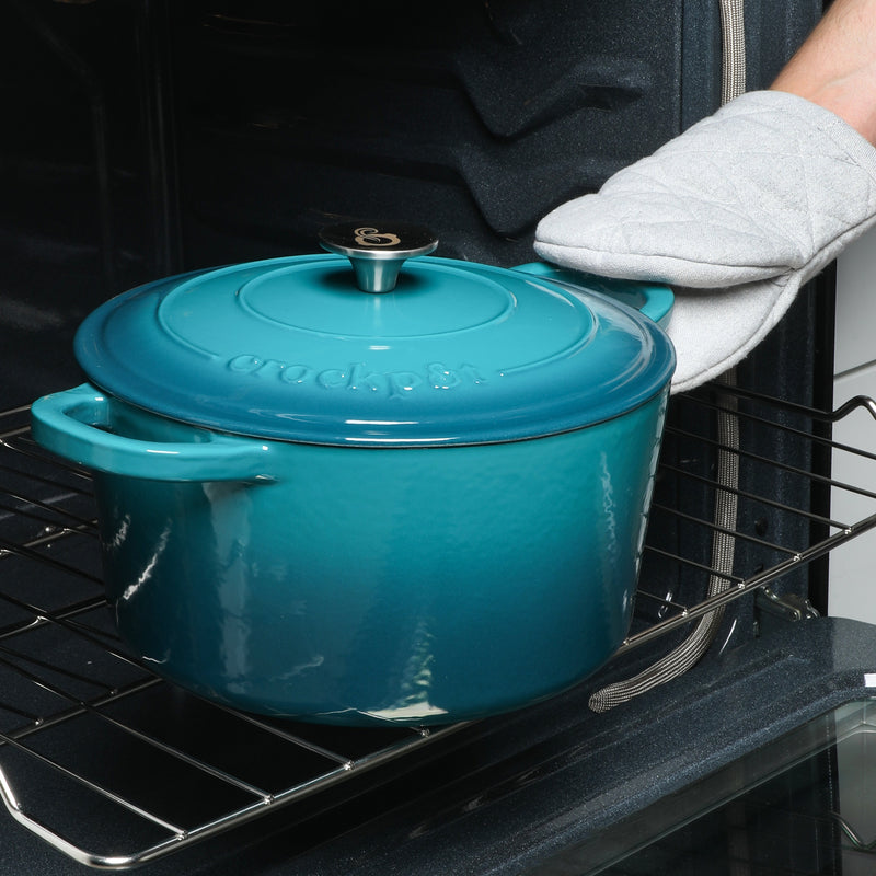 Crock-Pot Artisan 6qt Enamel Cast Iron Dutch Oven w/ Lid - Round - GBX w/ Remailer