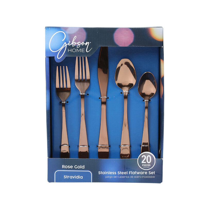 Gibson Home Stravidia 20pc Stainless Steel Flatware Set - Gift Box