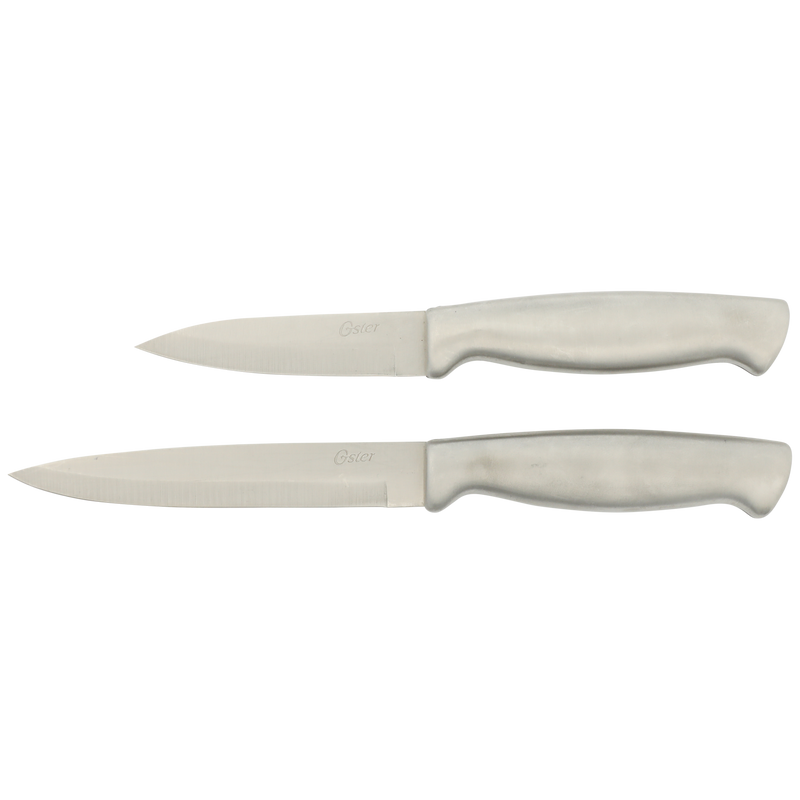 Oster Baldwyn 12pc Cutlery & Gadgets Combo w/ Block - Stainless Steel Handle & Nylon Head Tools - Stainless Steel Cutlery - Gift Box