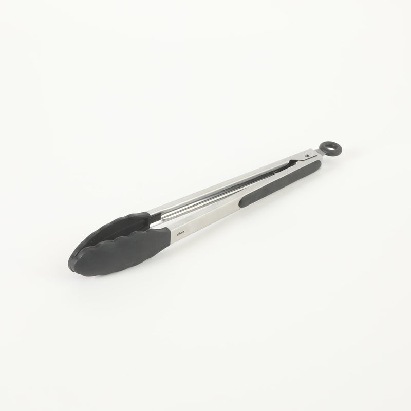 Oster Baldwyn 3pc Stainless Steel Tongs Set - Nylon/SS/TPR Handle - Tie Card