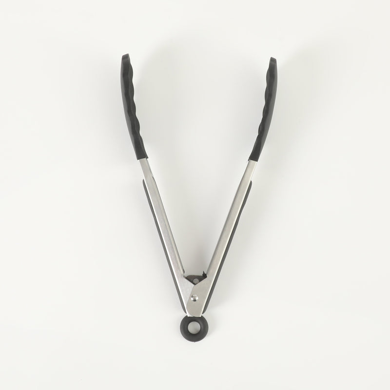 Oster Baldwyn 3pc Stainless Steel Tongs Set - Nylon/SS/TPR Handle - Tie Card
