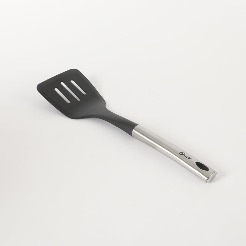 Oster Baldwyn Stainless Steel Slotted Turner - Nylon Head - Tie Card