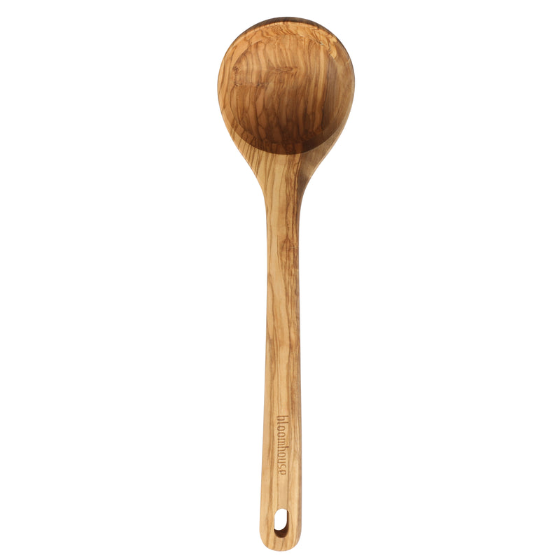 Bloomhouse 2pc 14" Olive Wood Ladle & Tasting Spoon - Hang Tag w/ Remailer