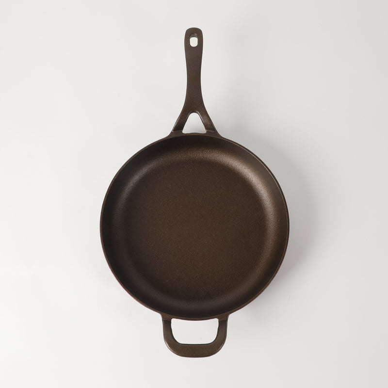 Bloomhouse 10" Preseason Plus Cast Iron Skillet w/ Wooden Trivet - Olive Oil - Gift Box w/ Remailer