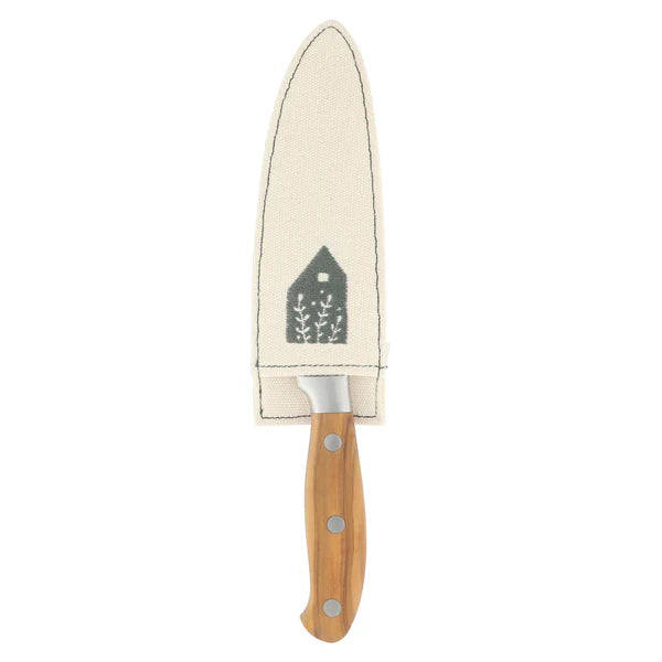 Bloomhouse 5" German Steel Utility Knife - Olive Wood Forged Handle - Stainless Steel - Gift Box w/ Remailer