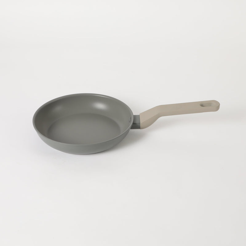 Oster Ambrose Forged 8" Aluminum Frying Pan - Taupe - Nonstick - Induction Base - Soft Touch Handle - Color Sleeve