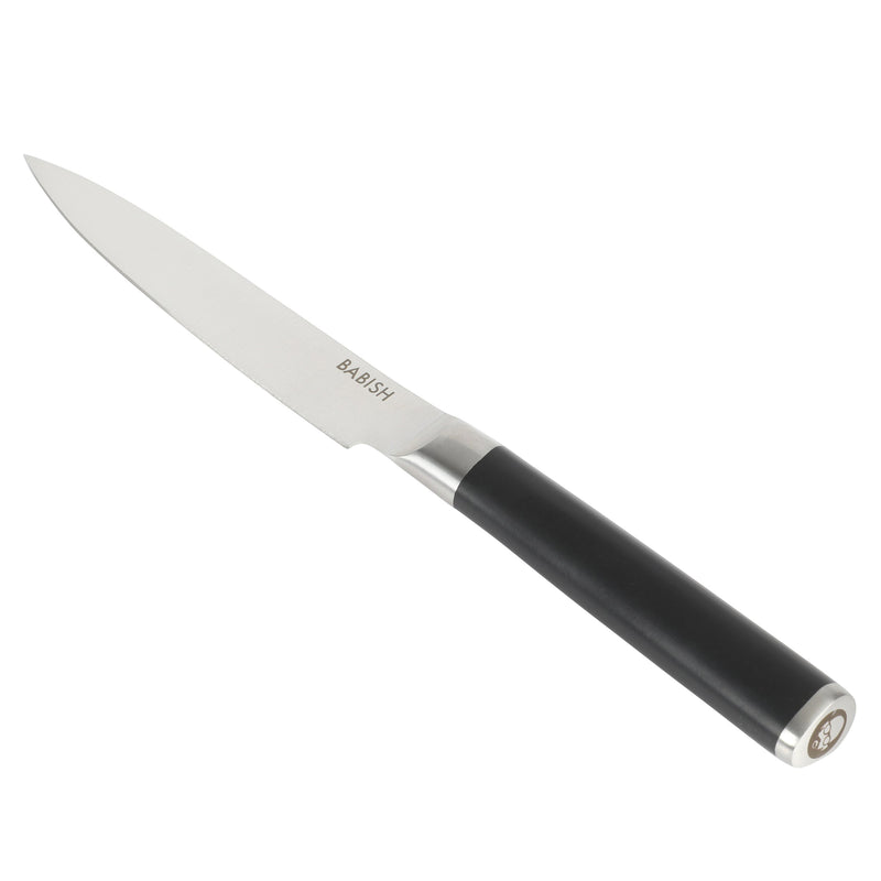 Babish 5" German Steel Utility Knife - Stainless Steel - Gift Box w/ Remailer