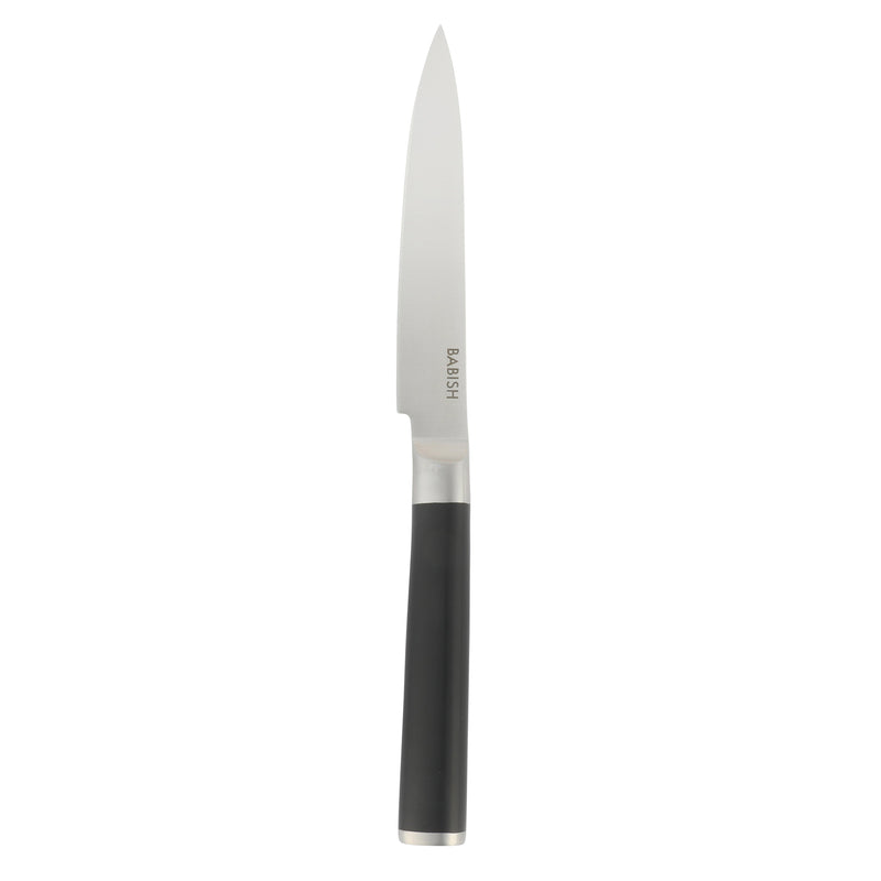 Babish 5" German Steel Utility Knife - Stainless Steel - Gift Box w/ Remailer